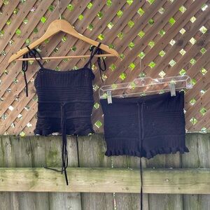 LOBA 2 piece “Carly” short and top knit set 🌻